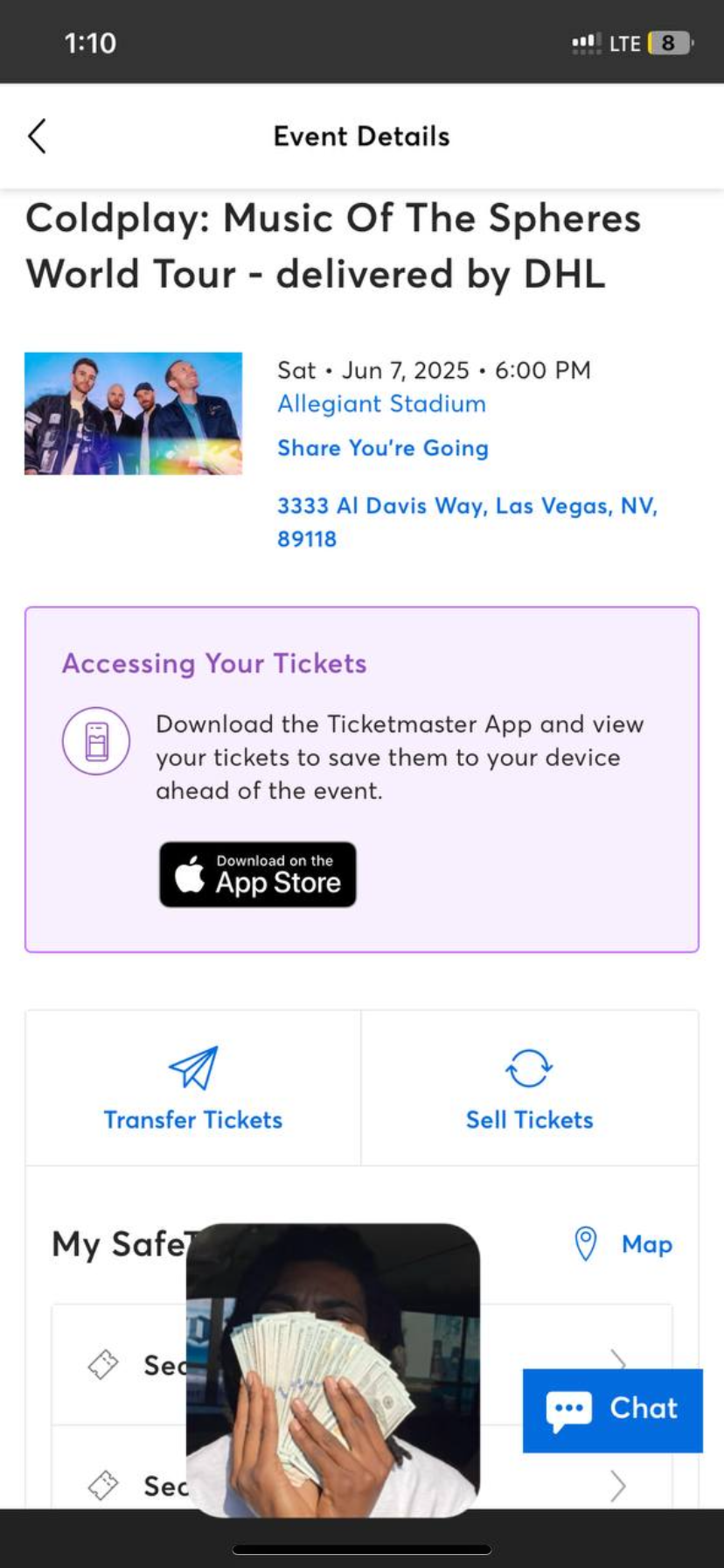 Ticketmaster (LIKE STUB) • 11/05/2024 01:30