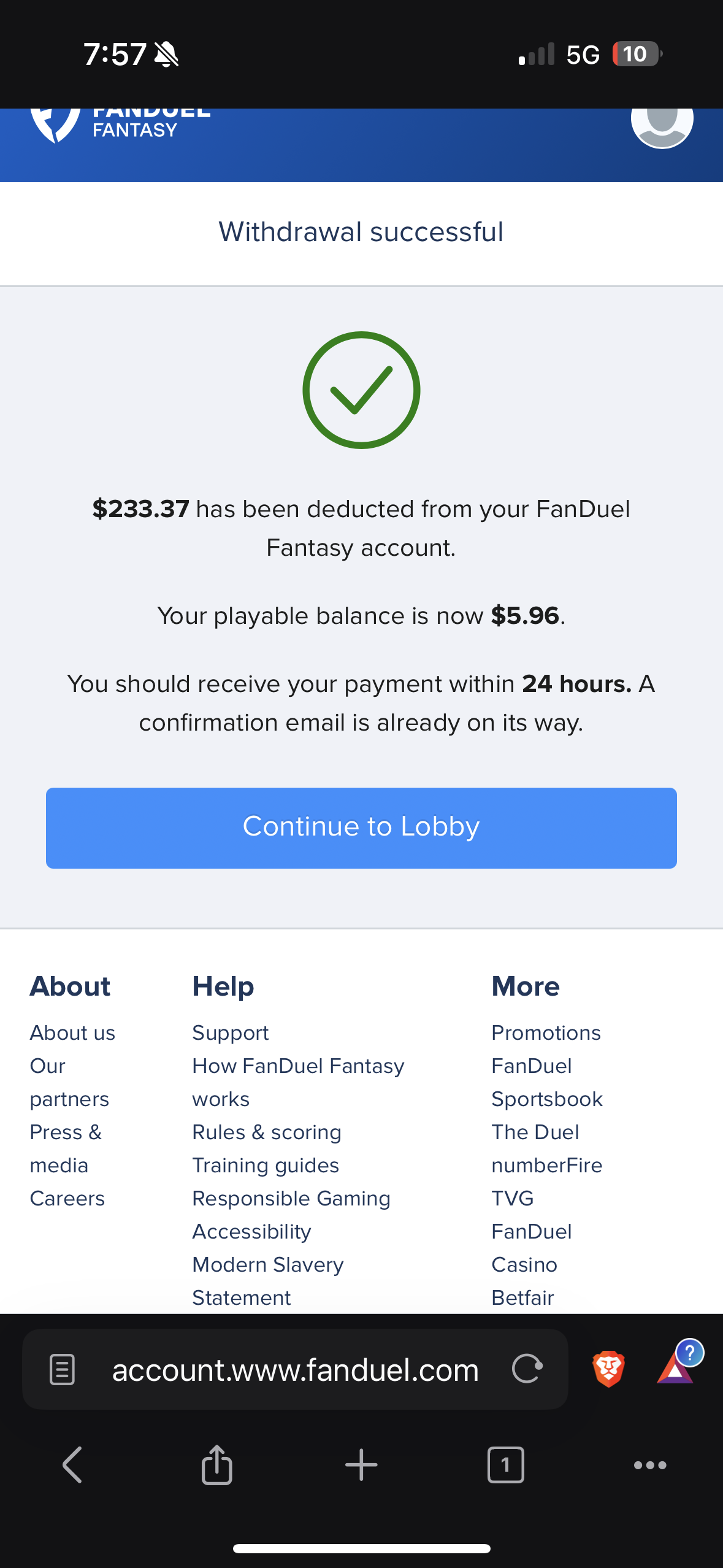 FanDuel (BEST CASHOUT!) • 11/04/2024 08:27