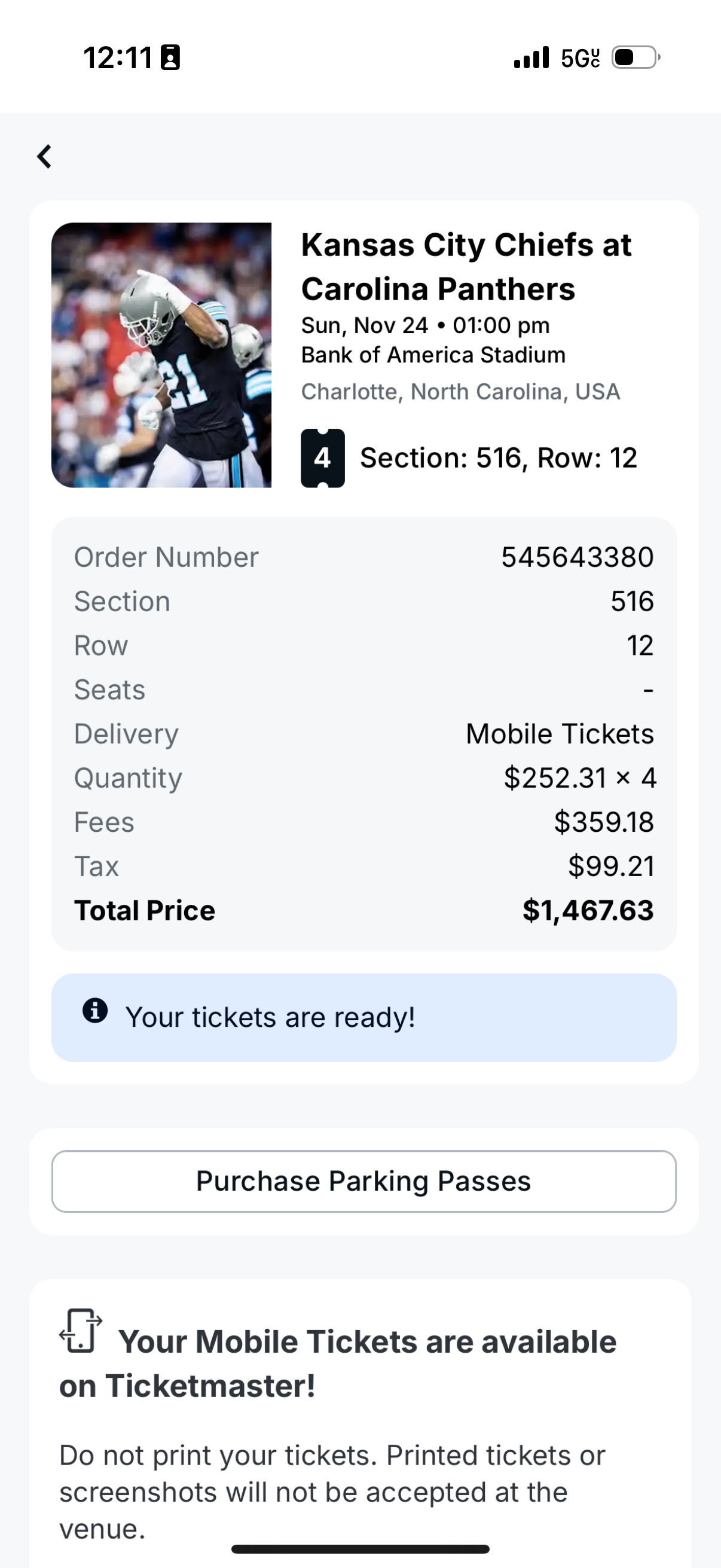 StubHub (CASHOUT) • 10/31/2024 10:06